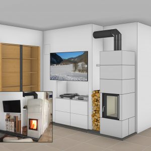 3D ontwerp van uw droomkachel-haard