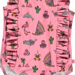 UV 50 badpak met ruffles
