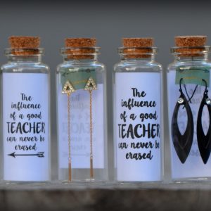 Oorbellen in geschenkflesje
